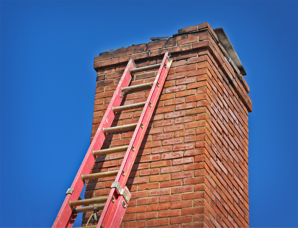 Red brick chimney