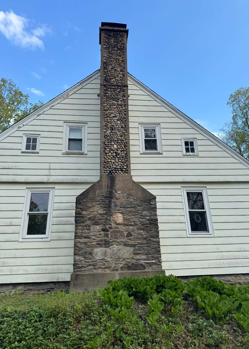 Old stone chimney